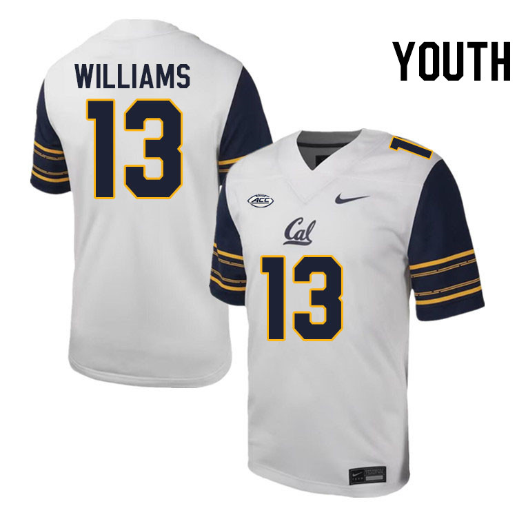 Youth #13 Miles Williams California Golden Bears ACC Conference College Football Jerseys Stitched Sa